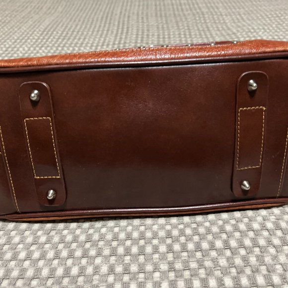 MC 2 Tone Brown Handbag - Picture 8 of 15